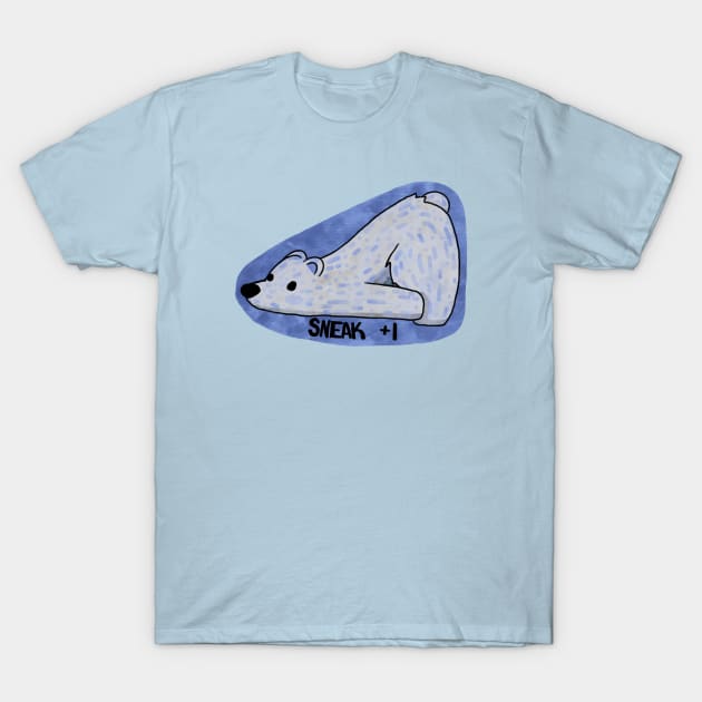 Sneaky Polar Bear T-Shirt by moonehrules